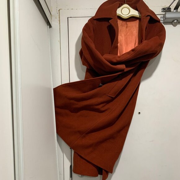 VINTAGE UNION LABEL MISS STYLE OF COURSE WOOL BLEND TRENCH COATS SIZE S - Picture 12 of 16